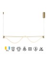 FUGAZ * LÁMPARA LED 38W - PINTURA ORO